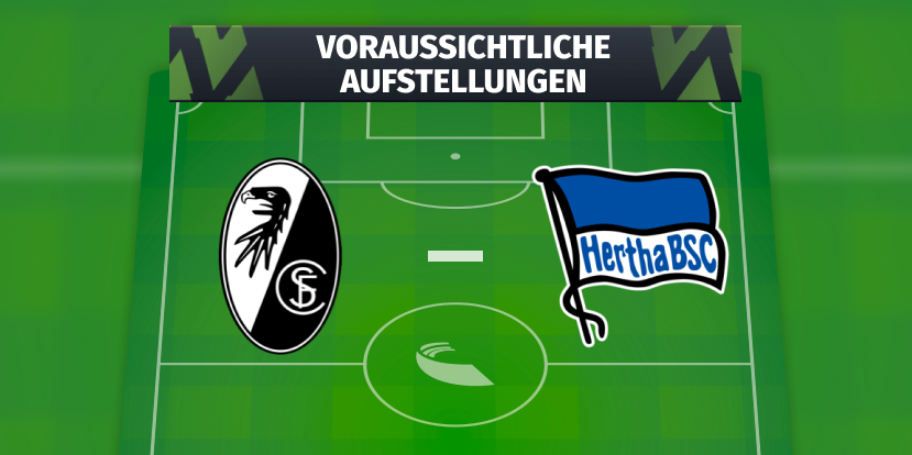 SC Freiburg - Hertha BSC: Voraussichtliche Aufstellungen