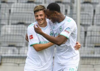 Dawid Kownacki trifft für den SV Werder Bremen