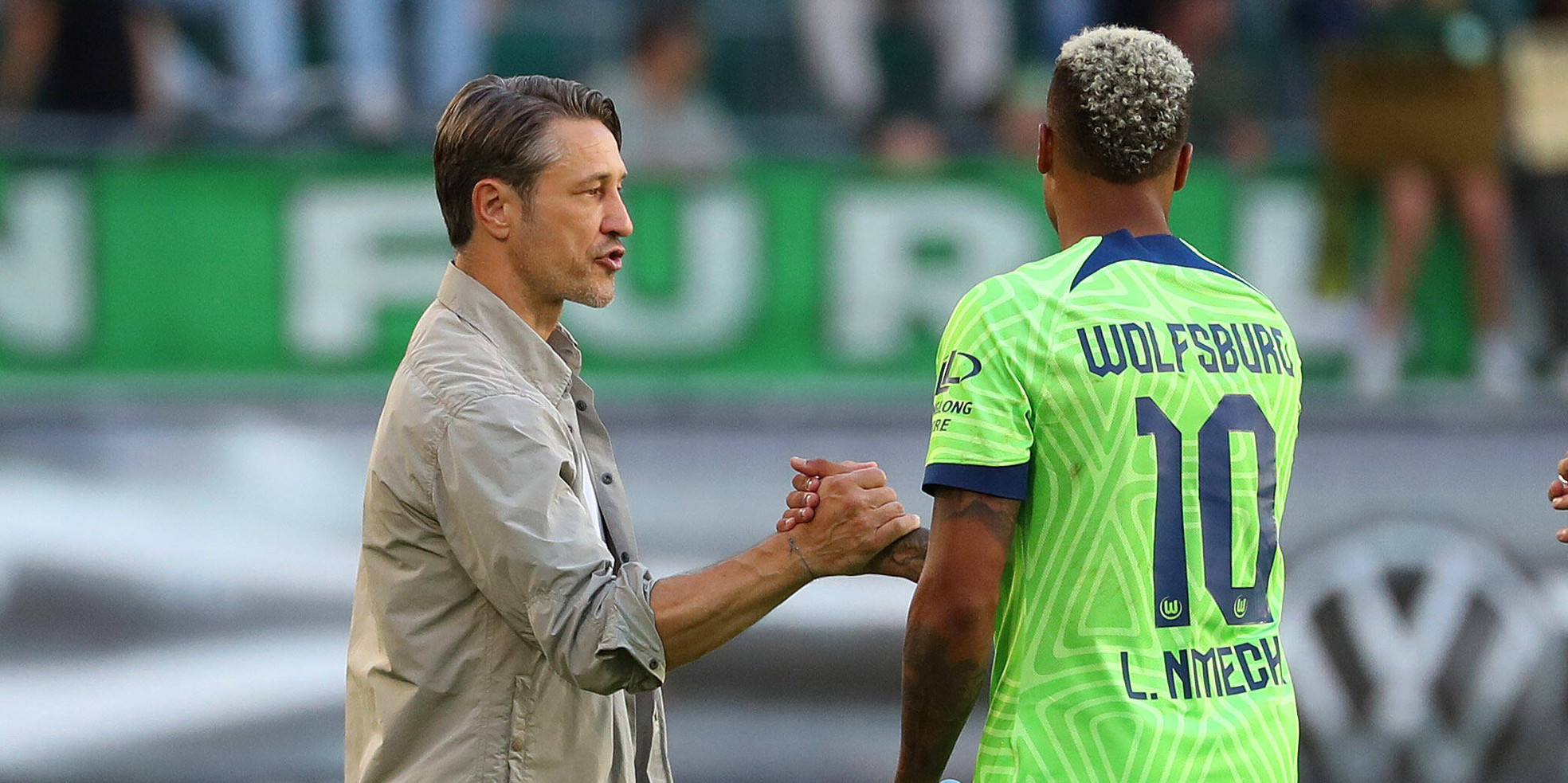 VfL Wolfsburg: Niko Kovac mit Lukas Nmecha