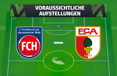 1. FC Heidenheim FC Augsburg Voraussichtliche Aufstellungen