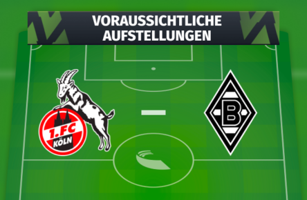 1. FC Köln Borussia Mönchengladbach Voraussichtliche Aufstellungen