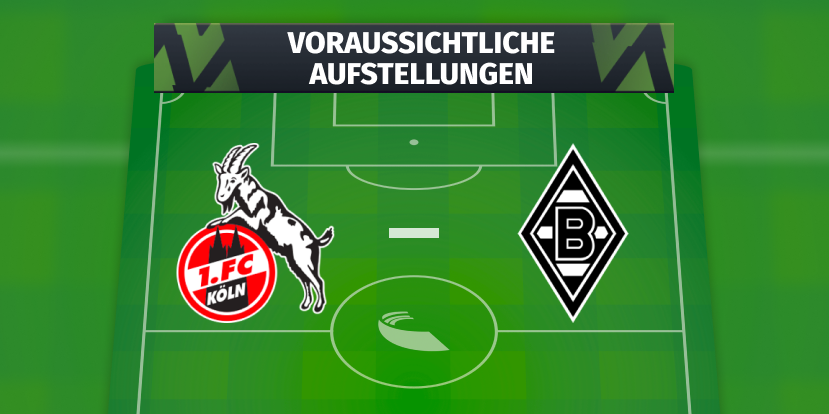 1. FC Köln Borussia Mönchengladbach Voraussichtliche Aufstellungen