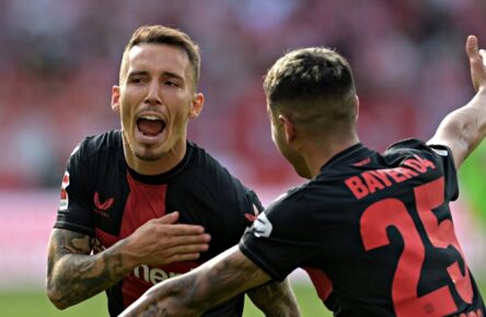 Bayer 04 Leverkusen einsortiert: Alejandro Grimaldo und Exequiel Palacios