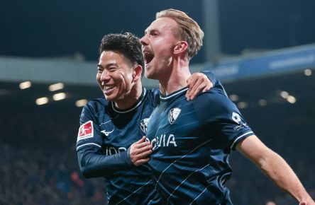 Lukas Daschner und Takuma Asano vom VfL Bochum