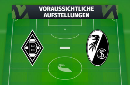 Borussia Mönchengladbach - SC Freiburg: Voraussichtliche Aufstellungen