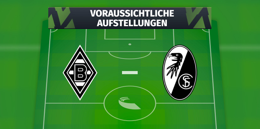 Borussia Mönchengladbach - SC Freiburg: Voraussichtliche Aufstellungen
