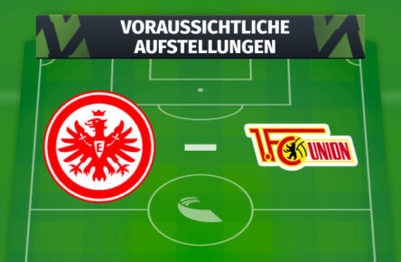 Eintracht Frankfurt - 1. FC Union Berlin: Voraussichtliche Aufstellungen