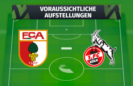 FC Augsburg - 1. FC Köln: Voraussichtliche Aufstellungen