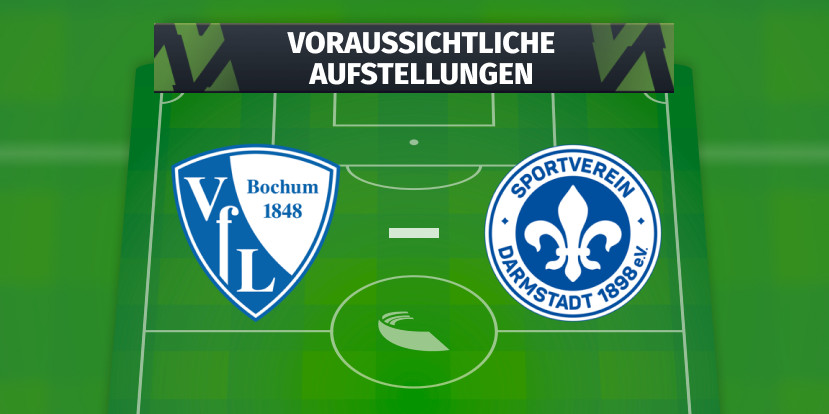 VfL Bochum - SV Darmstadt 98: Voraussichtliche Aufstellungen