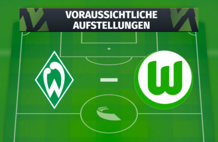 SV Werder Bremen - VfL Wolfsburg: Voraussichtliche Aufstellungen