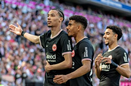 Hugo Ekitike, Ansgar Knauff, Omar Marmoush (Eintracht Frankfurt)