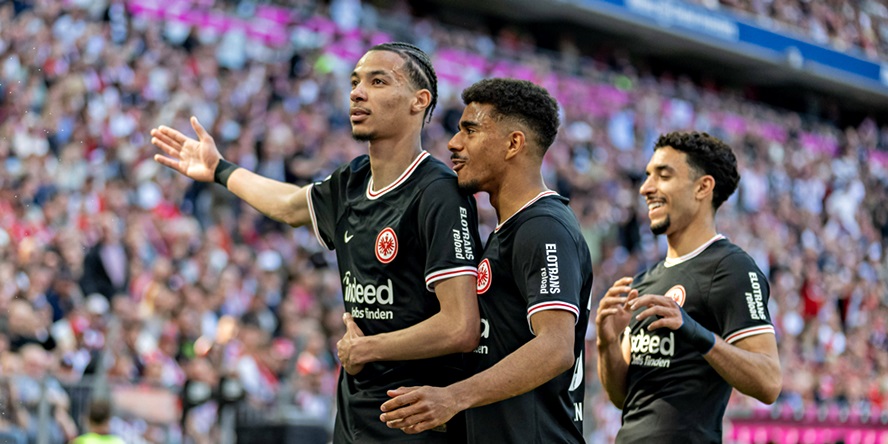 Hugo Ekitike, Ansgar Knauff, Omar Marmoush (Eintracht Frankfurt)