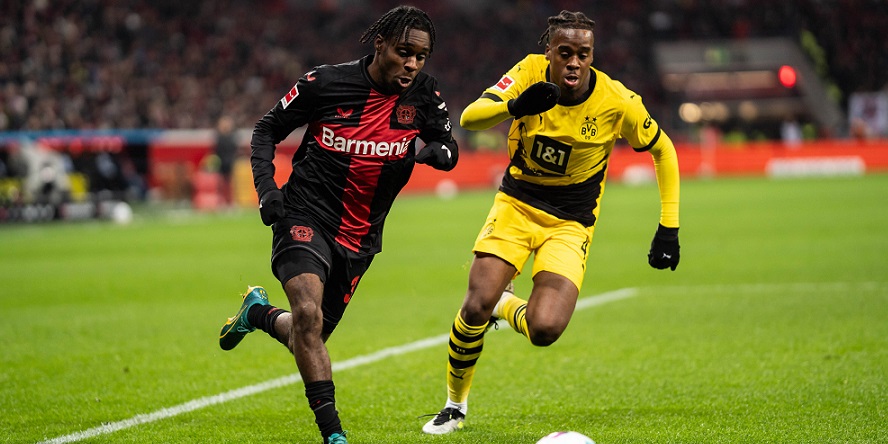 Besitzen Potenzial: Frimpong (Bayer Leverkusen) und Bynoe-Gittens (BVB)