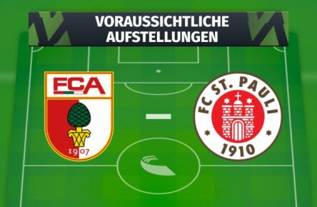 FC Augsburg - FC St. Pauli: Voraussichtliche Aufstellungen