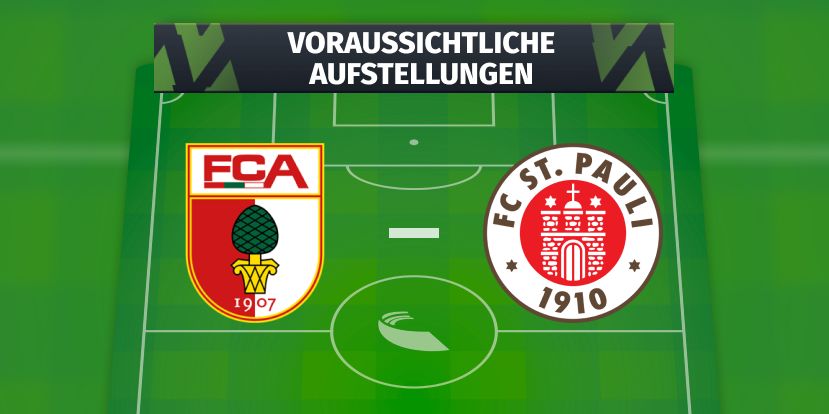 FC Augsburg - FC St. Pauli: Voraussichtliche Aufstellungen