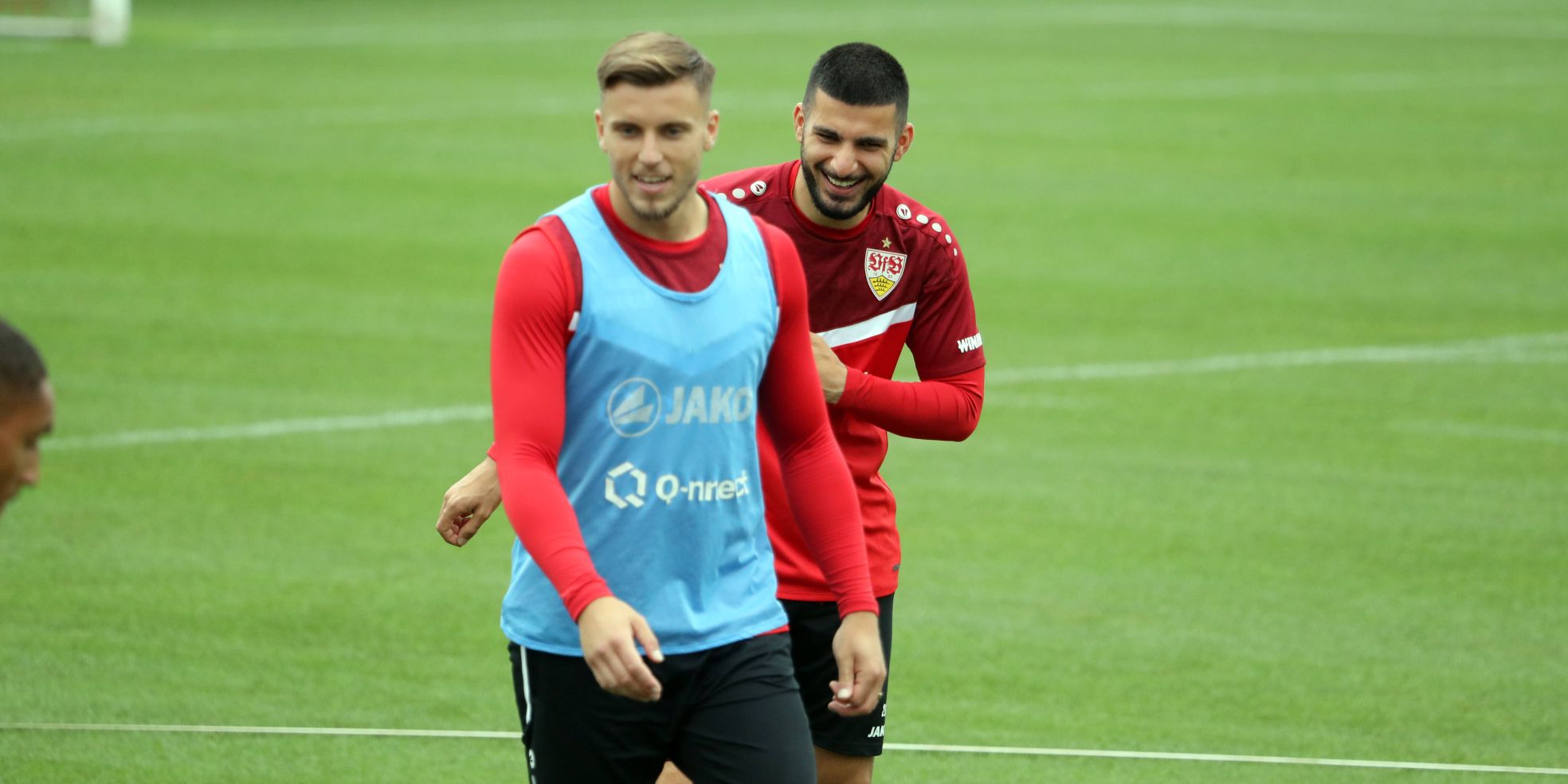 Ermedin Demirovic und Deniz Undav vom VfB Stuttgart