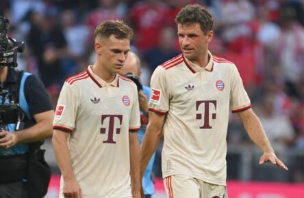 Joshua Kimmich und Thomas Müller vom FC Bayern