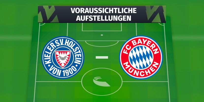 Holstein Kiel - FC Bayern: Voraussichtliche Aufstellungen