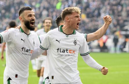 Gladbach-Stars Franck Honorat und Robin Hack