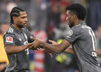 Serge Gnabry und Kingsley Coman vom FC Bayern