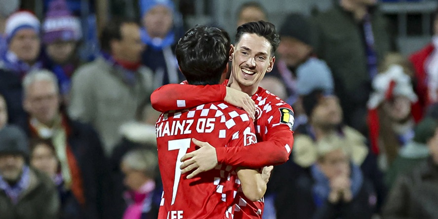 1. FSV Mainz 05: Jae-sung Lee und Anthony Caci