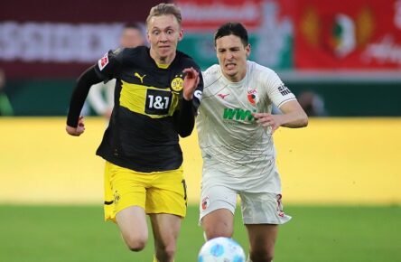 Maximilian Beier von Borussia erzielte erst nach dem Spiel beim FC Augsburg sein erstes Saisontor