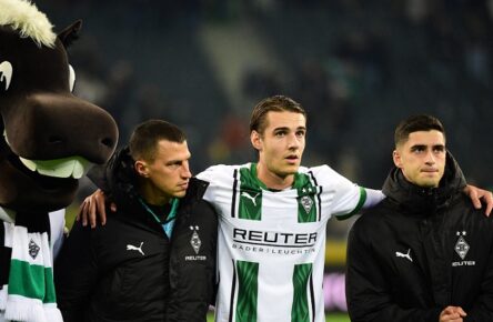 Bei Gladbach wieder gefragter: Florian Neuhaus (2. von rechts)