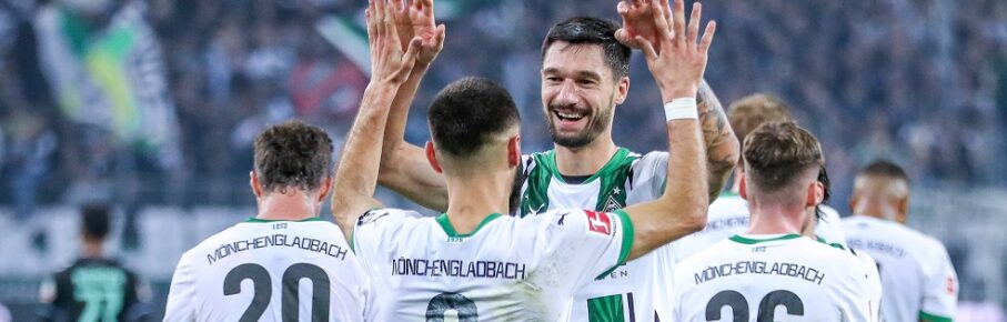 03.11.2024, 1. Fußball Bundesliga, Borussia Mönchengladbach - SV Werder Bremen , Borussia-Park, Saison 2024 2025: Torjubel nach dem 3:0 durch Franck Honorat Bor. Mönchengladbach 9 zusammen mit Tim Kleindienst Bor. Mönchengladbach 11 DFB regulations prohibit any use of photographs as image sequences and or quasi-video. Nordrhein-Westfalen Deutschland *** 03 11 2024, 1 Fußball Bundesliga, Borussia Mönchengladbach SV Werder Bremen , Borussia Park, Saison 2024 2025 Torjubel nach dem 3 0 durch Franck Honorat Bor Mönchengladbach 9 zusammen mit Tim Kleindienst Bor Mönchengladbach 11 DFB regulations prohibit any use of photographs as image sequences and or quasi video Nordrhein Westfalen Germany