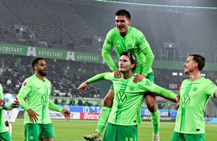 Der VfL Wolfsburg jubelt