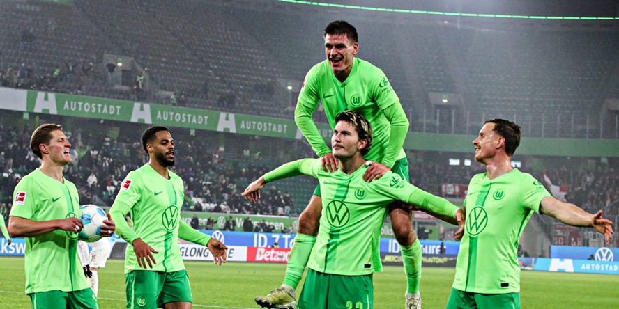 Der VfL Wolfsburg jubelt