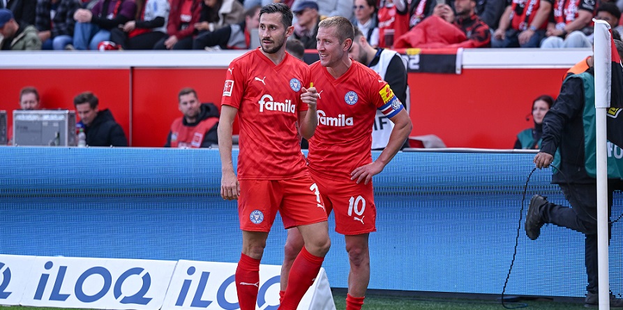 Wollen mit Holstein Kiel den VfL Bochum bezwingen: Steven Skrzybski und Lewis Holtby