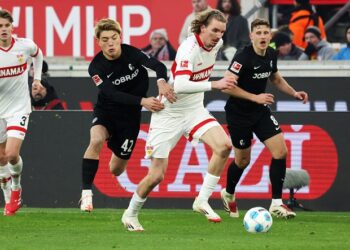 Beim VfB Stuttgart und dem SC Freiburg gut aufgelegt: Nick Woltemade und Ritsu Doan