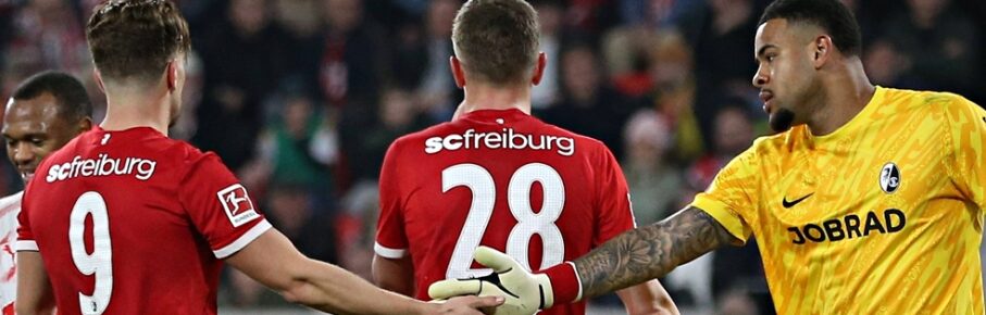 SC Freiburg einsortiert; Lucas Höler, Matthias Ginter und Noah Atubolu