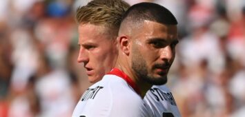 Deniz Undav und Chris Führich vom VfB Stuttgart