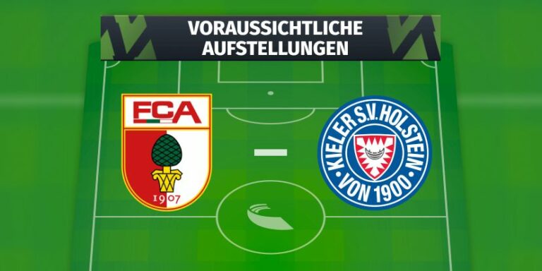 FC Augsburg - Holstein Kiel: Voraussichtliche Aufstellungen ...