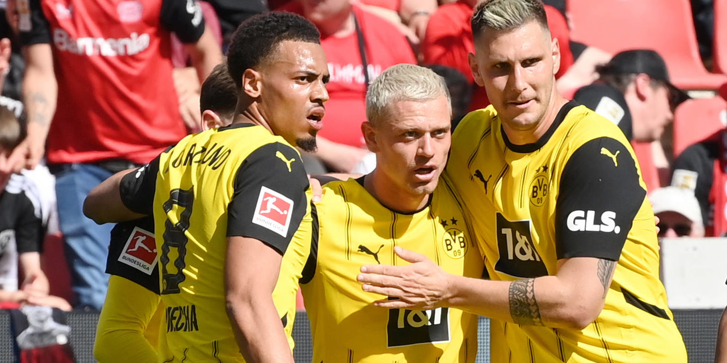 BVB-Spieler Nmecha, Ryerson und Süle.