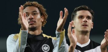 Eintracht Frankfurt: Igor Matanovic (r.) und Hugo Ekitike
