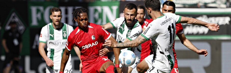 Junior Adamu und Franck Honorat im Sturm-Duell.