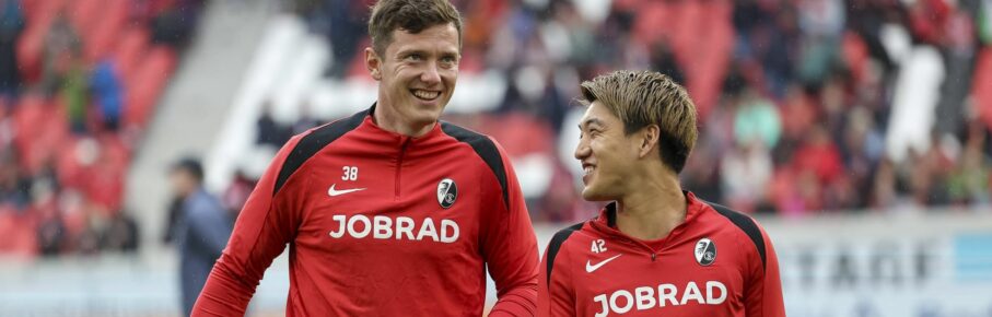Michael Gregoritsch vom SC Freiburg im Gladbach-Fokus