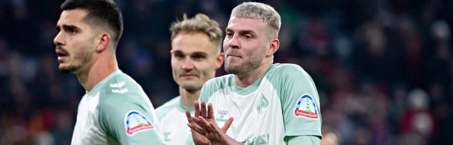 Die Stürmer Andre Silva (links) und Marvin Ducksch (rechts) sollen Werder Bremen im Sommer verlassen.
