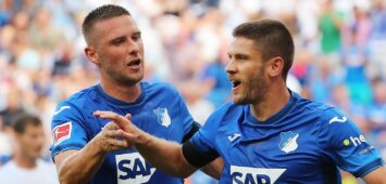 Pavel Kaderabek und Andrej Kramaric von der TSG Hoffenheim