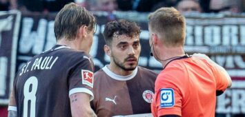 Danel Sinani und Eric Smith vom FC St. Pauli