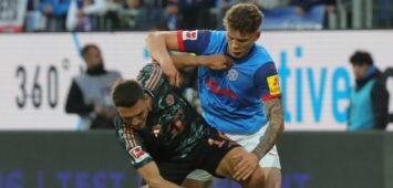 HSV-Neuzugang Nicolai Remberg im Spiel von Kiel gegen den FC Bayern