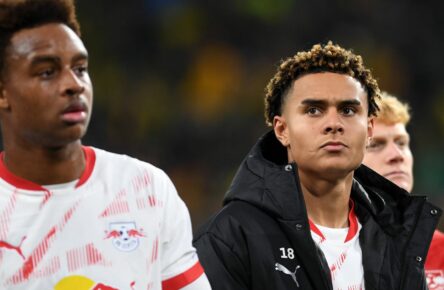 RB Leipzig: Antonio Nusa (r.) und Assan Ouedraogo