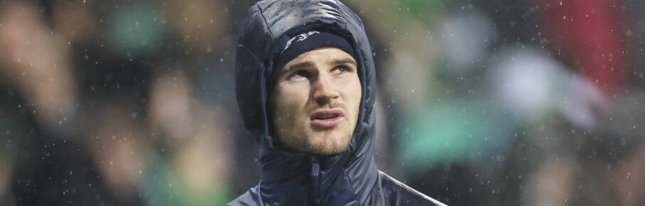 Timo Werner von RB Leipzig im Spiel gegen Werder Bremen