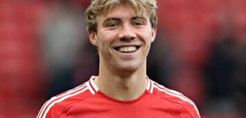 Manchester uniteds Rasmus Höjlund steht wohl im Fokus von Eintracht Frankfurt und Bayer Leverkusen