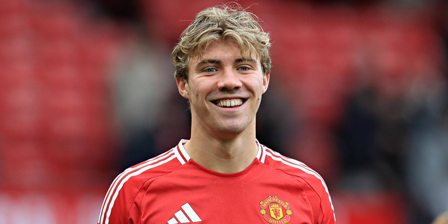 Manchester uniteds Rasmus Höjlund steht wohl im Fokus von Eintracht Frankfurt und Bayer Leverkusen