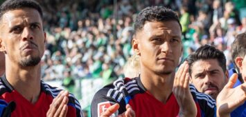 Schlussjubel bei den Fans, Robert Glatzel 9 Hamburger SV, Davie Selke 27 Hamburger SV, Spvgg Greuther Fuerth vs. Hamburger SV Fussball, 2. Bundesliga, DFL, Saison 2024/2025, Rueckrunde, 34. Spieltag, 18.05.2025 DFB regulations prohibit any use of photographs as image sequences and/or quasi-video *** Final cheers from the fans, Robert Glatzel 9 Hamburger SV , Davie Selke 27 Hamburger SV , Spvgg Greuther Fuerth vs Hamburger SV Football, 2 Bundesliga, DFL, Saison 2024 2025, Rueckrunde, 34 Spieltag, 18 05 2025 DFB regulations prohibit any use of photographs as image sequences and or quasi video Copyright: xkolbert-press/MartinxAgüerax