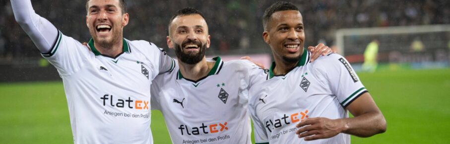 Gladbach: Franck Honorat und Alassane Plea von Borussia Mönchengladbach