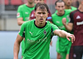 Im Fokus der Transfergerüchte: Noah Pesch von Borussia Mönchengladbach